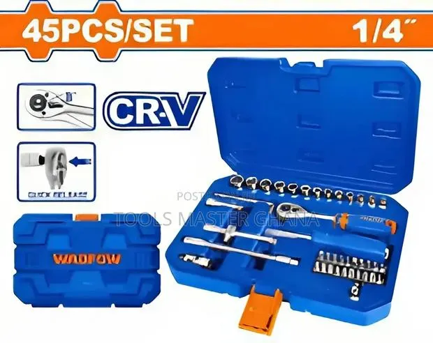 45 PCS 1/4" Socket Set # Wst4d45 · Photo 1
