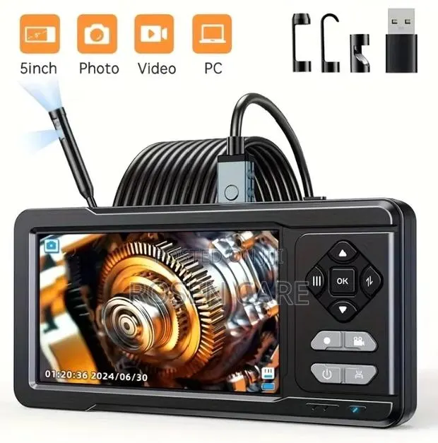 5-Inch Dual Camera Industrial Endoscope Camera for Inspection Repair · Photo 1