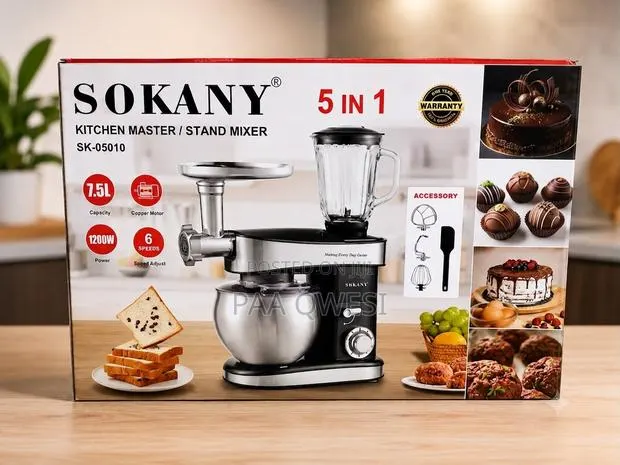 SOKANY SK-05010 5-in-1 Stand Mixer With Blender Meat Grinder · Photo 1