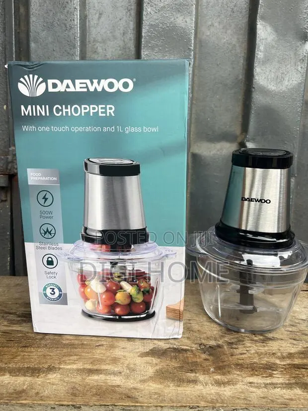 Daewoo 500W Mini Chopper (1L Glass Bowl) · Photo 1