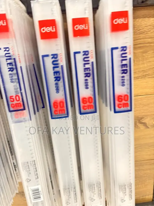 Deli 60cm Ruler for Measuring and Line Drawing · Photo 2