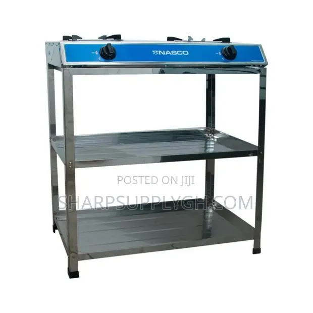Nasco 2 Burner Gas Stove With Shelves · Photo 1