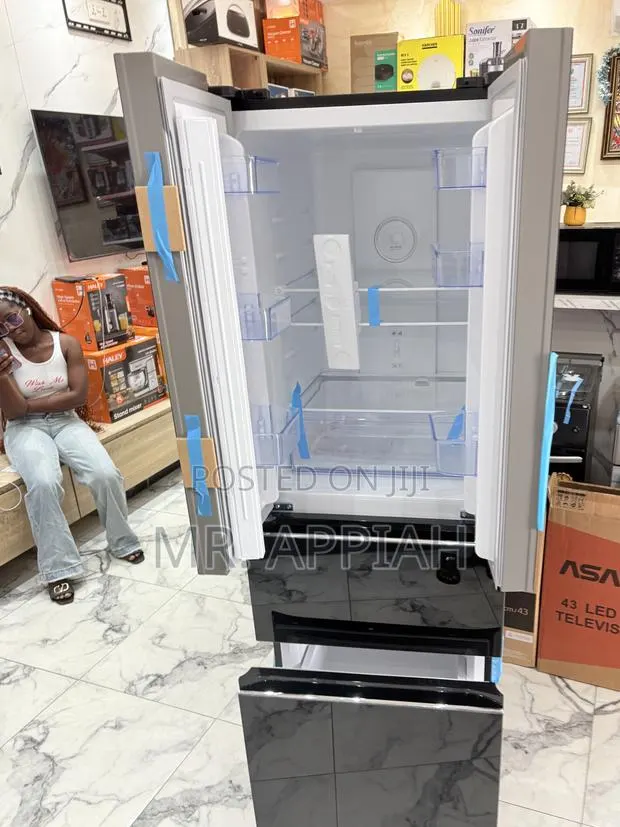Get Unique Pearl 2 Door 2 Drawer Refrigerator(Black) · Photo 1