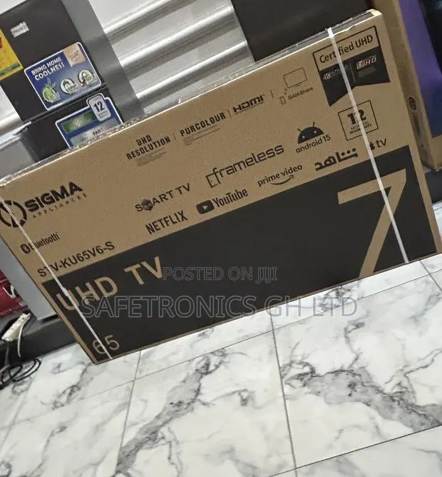 Ultra Modern Led Uhd 65” Android Smart Sigma Sig-K65v6-S Tv · Photo 1