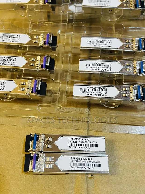 40km Fiber SFP 1.25gb Bidi Tx1310/ Rx1490nm Lc DDM (Pair)