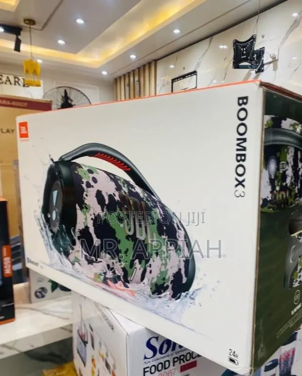 New in Box JBL Boombox 3 Portable Bluetooth Speaker(Deep Bass) · Photo 1