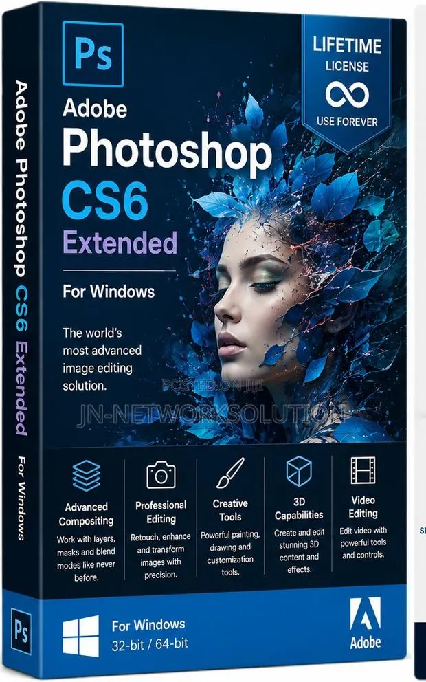 Adobe Photoshop CS6 Extended for Windows (Lifetime) · Photo 1