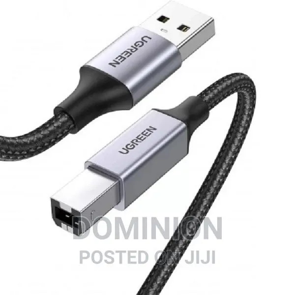 80802 Cable UGREEN US369 USB-A to USB-B 2.0, Braided, 1.5m, · Photo 1