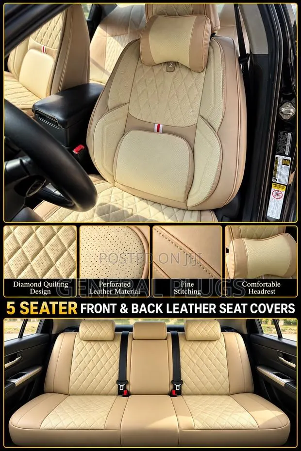Improve Your Interior Presentation;Thick Leather 5 Seater Seat Covers · Photo 1