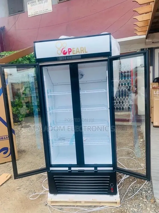Fast Chilling Pearl Double Door Display Fridge PVC 622-2b. · Photo 1