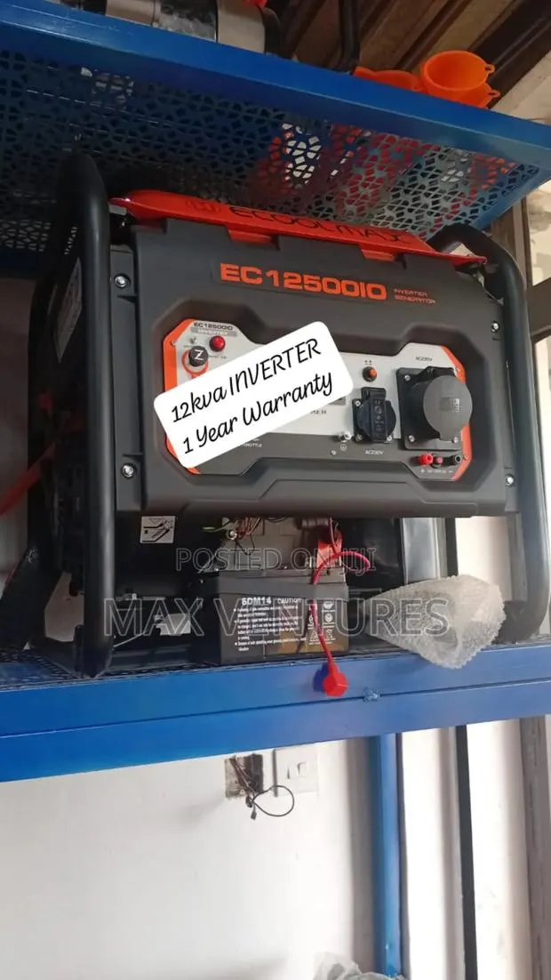 Ecoolmax Gasoline Inverter Generator 12kva Power Supply · Photo 1