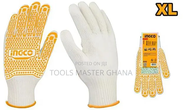 Knitted & Pvc Dots Gloves - Hgvk05 · Photo 1