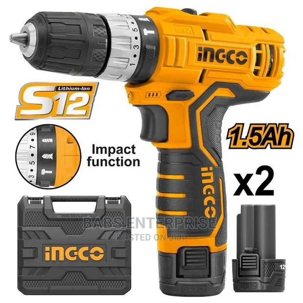 Ingco CIDLI1232 Lithium-Ion Impact Drill - 12V · Photo 1