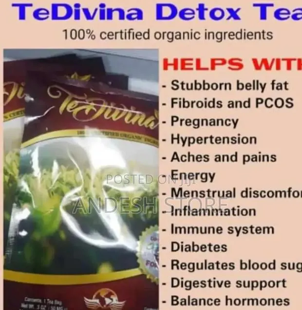 Tedivina Organic Tea From U.S.A for Stubborn Flat Tommy/Weight Lost · Photo 1