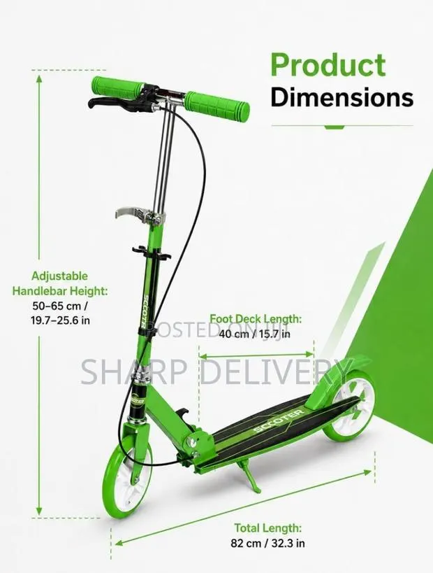 Kids 2-Wheel Foldable Big-Wheel Scooter for Ages 3+ · Photo 4