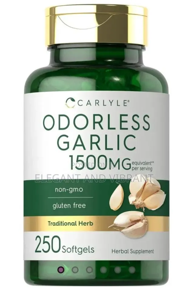 Odorless Garlic 1500mg Herbal Extract Cardiovascular Support Sup · Photo 1