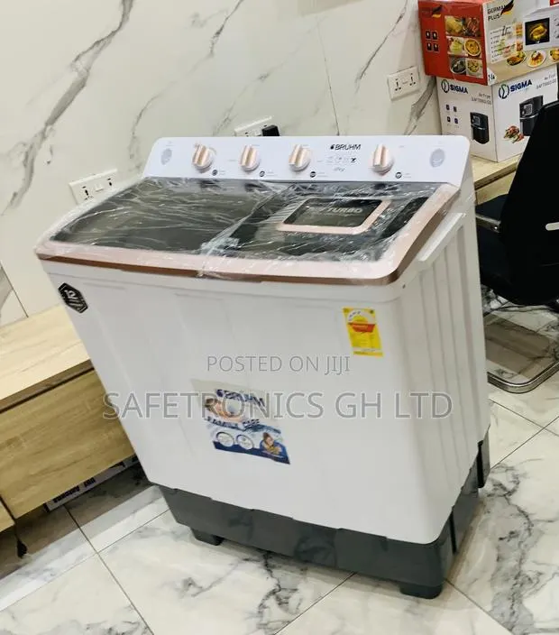 Just Secure Sleek Bruhm 12kg Washing Machine BWT-120h-Twin Tub · Photo 1