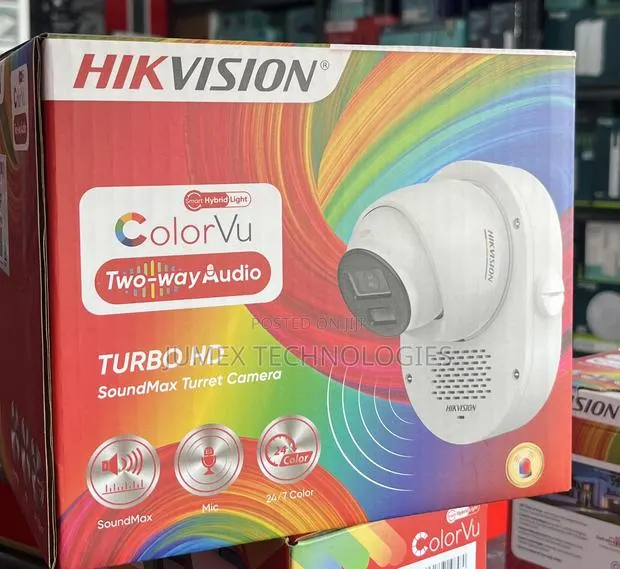 Hikvision Colorvu 2way Audio Soundmax DOME Ds-2ce73df0t-LXTS 2mp · Photo 1