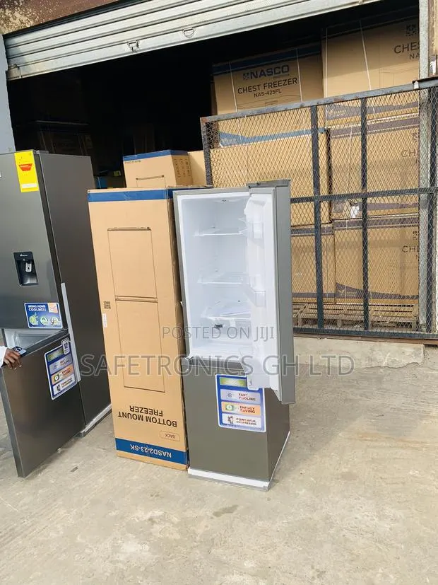 Reliable Grey Nasco NASD2-23-SK 170L Double Door Bottom Freezer · Photo 1