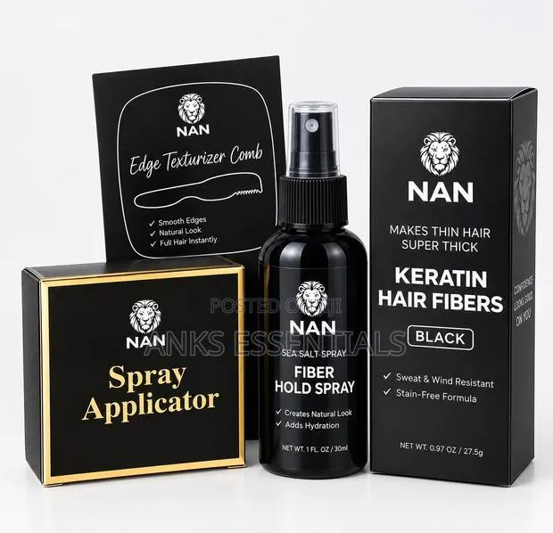 NAN Hair Fibers Black – Natural Hair Thickening