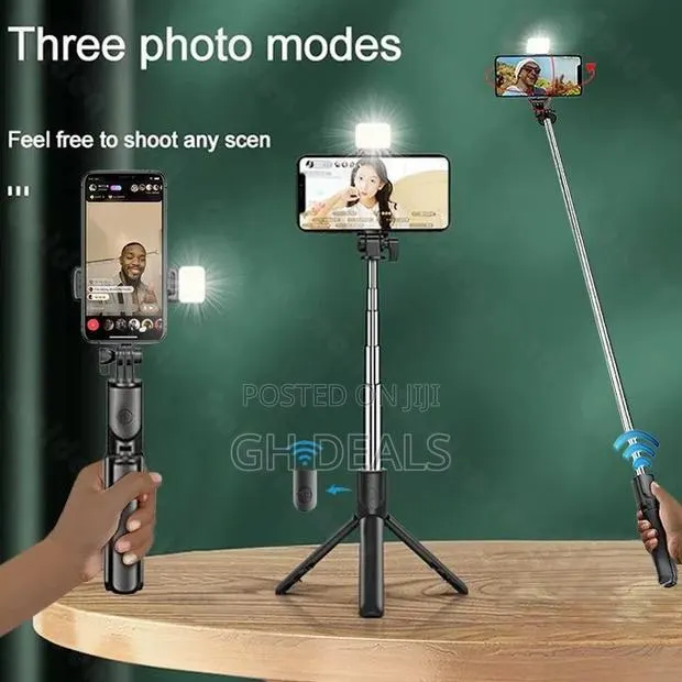 Wireless Bt Remote Fill Light Multifunc Tripod Portable Hand · Photo 1