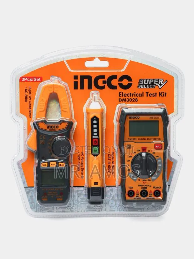 Ingco 3 Pieces Electrical Test Kit - DM3028 · Photo 1