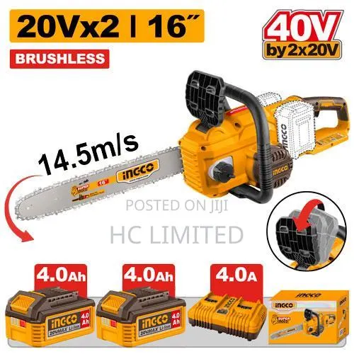 Ingco Cordless Chain Saw - Cgsli401682 · Photo 1