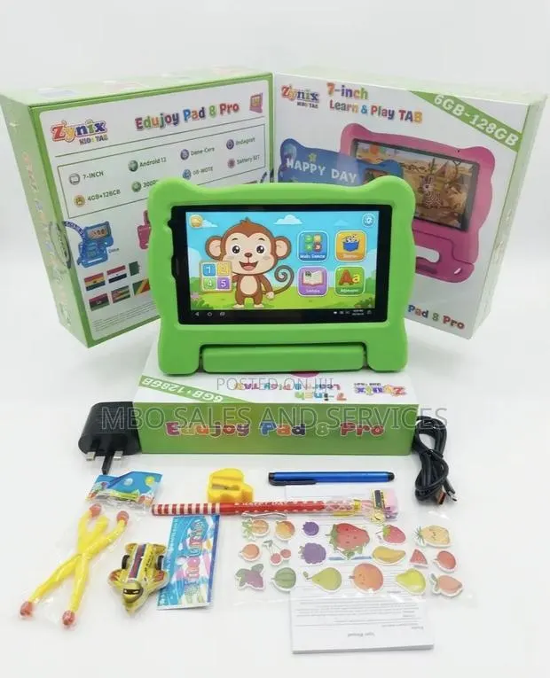 Zynix Edujoy Pad 8 Pro Android Kids Tablet 128gb+6gb - Green · Photo 4