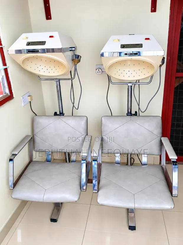 2 Professional Hair Steamers With Salon Chairs · Photo 1