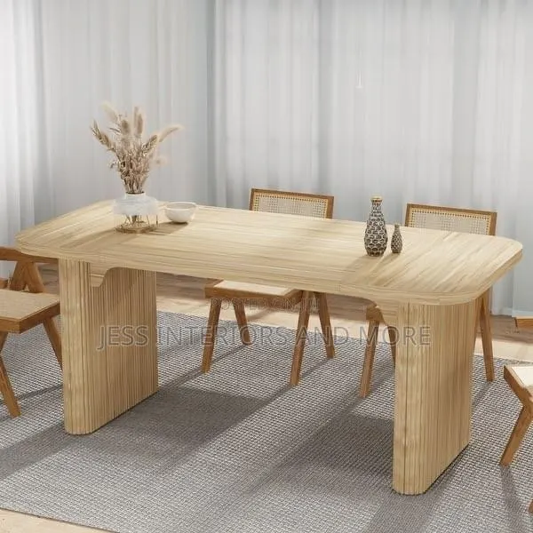 Dining Table - (62-Inch) Minimalist Column Legs · Photo 1