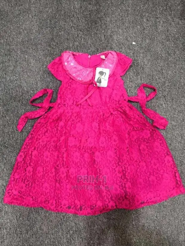 Kids Pinky Lacey Dress · Photo 1