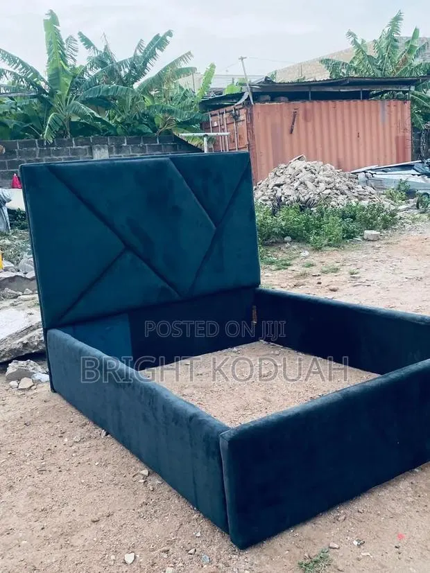 Dark Green Double Bed Frame · Photo 1