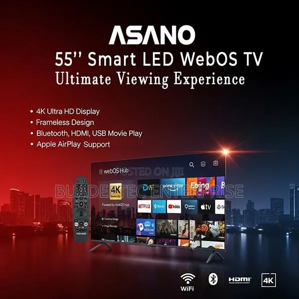 ASANO 55” Smart LED WebOS TV, Ultra HD (WebOS Hub) · Photo 1