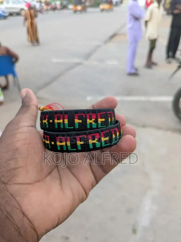 Customized Woven Wristbands Name Bracelets (Handmade) · Photo 1