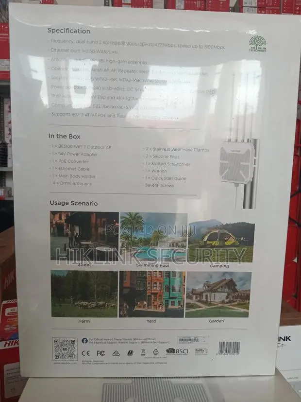 Wailing BE5100 Wifi 7 Outdoor Access Point Aerial BE51 · Photo 2