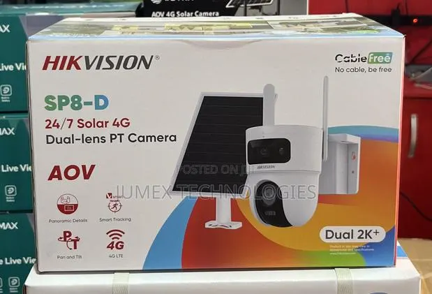 Hikvision Sp8 Dual Lens 4g Solar Camera Aov + Ds-2cfsp8-D/4g · Photo 1