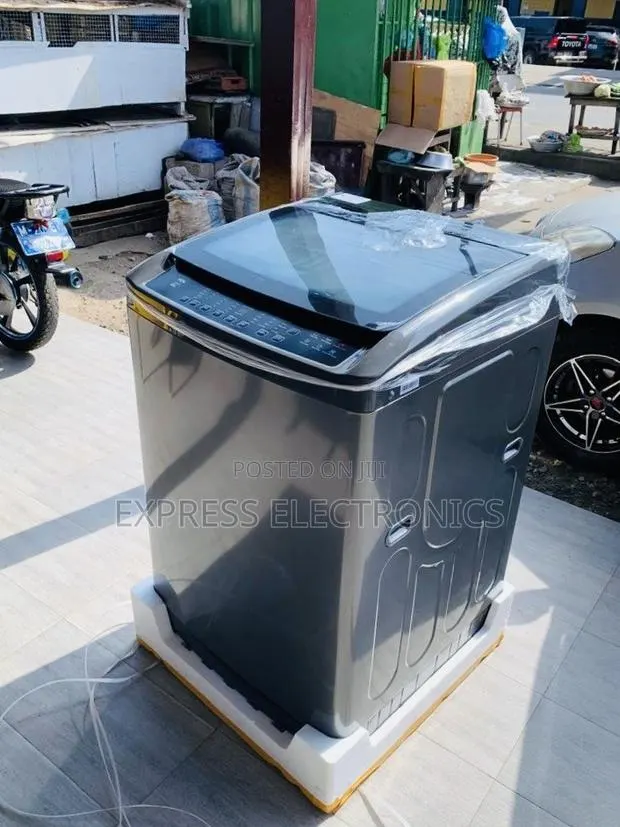 High Quality TCL 18kg F318tlg Top Load Washing Machine Gray · Photo 1