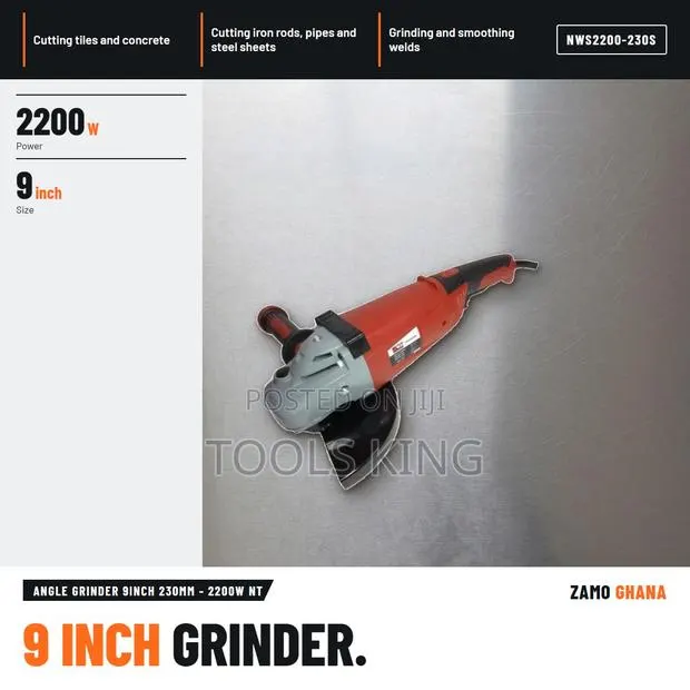 Angle Grinder 9Inch 230Mm - 2200W Nt - NWS2200-230S · Photo 1