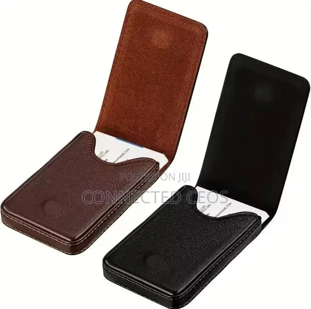 PU Leather Business Card Holder, Vertical Version With Magnetic Shut · Photo 1