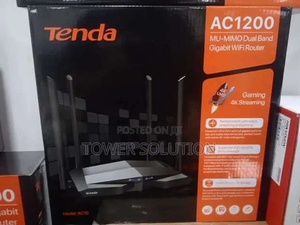 Tenda Ac10 Dual Band Gigabit Wireless Router · Photo 1