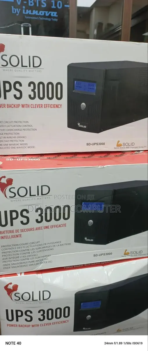Solid 3kva ( 3000va) Pure Sine Wave Line Interactive Ups · Photo 1
