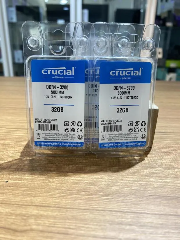 Crucial 32gb Ddr4-3200 Sodimm Ram – Laptop Memory · Photo 1