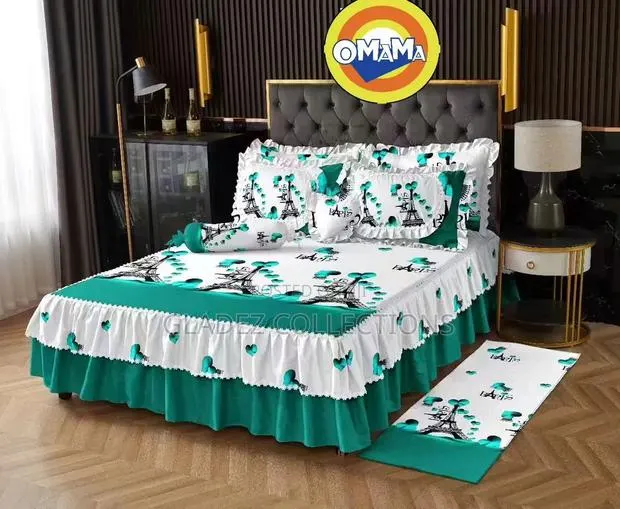 6 PCS Set Bedsheets Skirt · Photo 1
