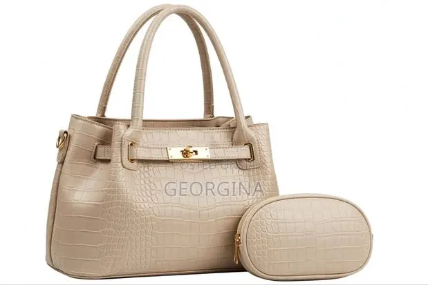 IKUEMAN 2-in-1 Crocodile Pattern Ladies Handbag + Purse Set - 6 Colors · Photo 3