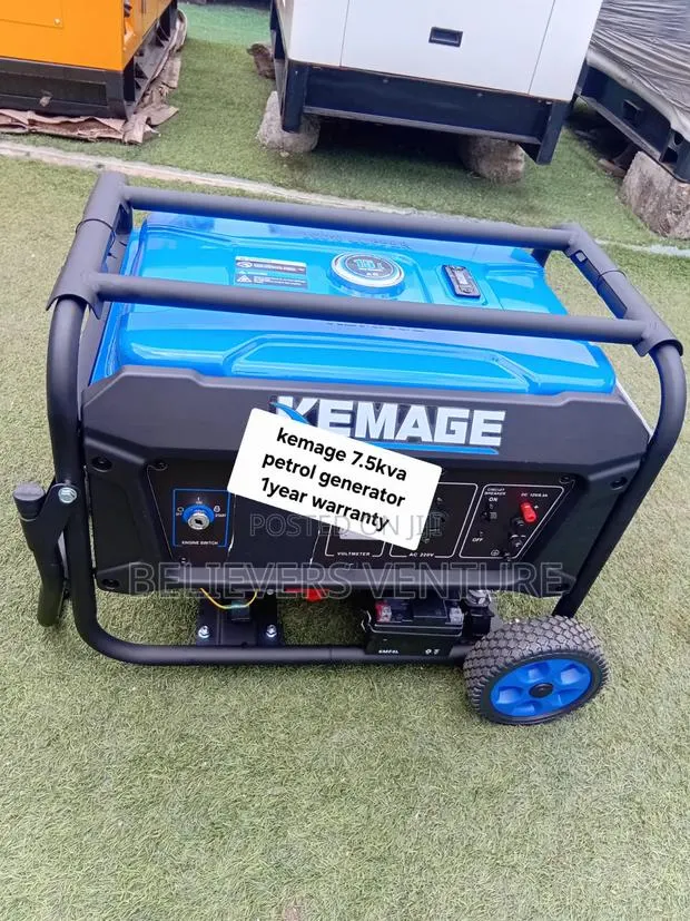 Kemage 7.5KVA Petrol Generator – Efficient Backup Power Solution · Photo 1