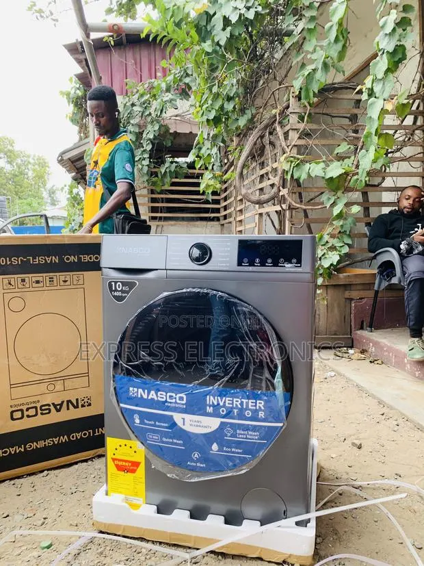 Very Cool Price Nasco 10KG Front Load Washing Machine (NASFL-JS10KG-S) · Photo 1