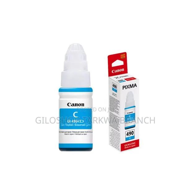 N Original Ink Cartridge Gi-490 PGC Gi490pgc Cyan · Photo 1