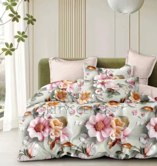 Double Bed Bedsheets(100/% Cotton: 1 Bedsheets With 2 Pillow Cases · Photo 1