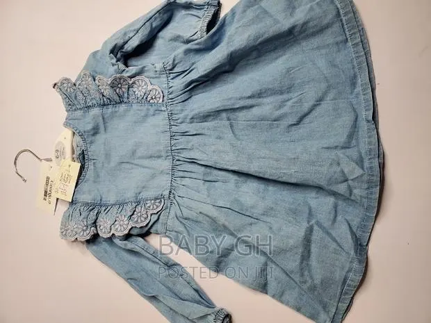 George Baby Girls Blue Denim Dress · Photo 1