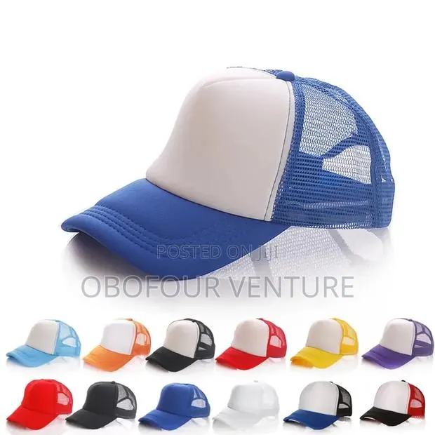 TWO-TONE Trucker Hat Mesh Back Snapback Baseball Cap Solid. · Photo 1